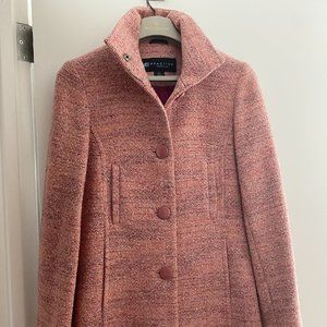 Kenneth Cole Reaction Pink Tweed Winter Coat